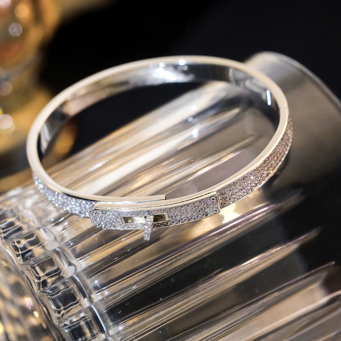 [✨ROSE💎]KELLY BRACELET DIAMOND PAVED