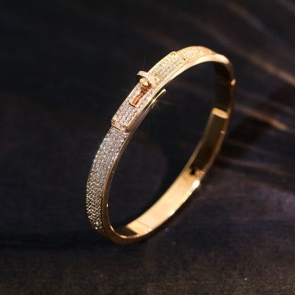 [✨ROSE💎]KELLY BRACELET DIAMOND PAVED