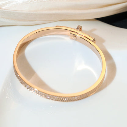 [✨ROSE💎]KELLY BRACELET DIAMOND PAVED
