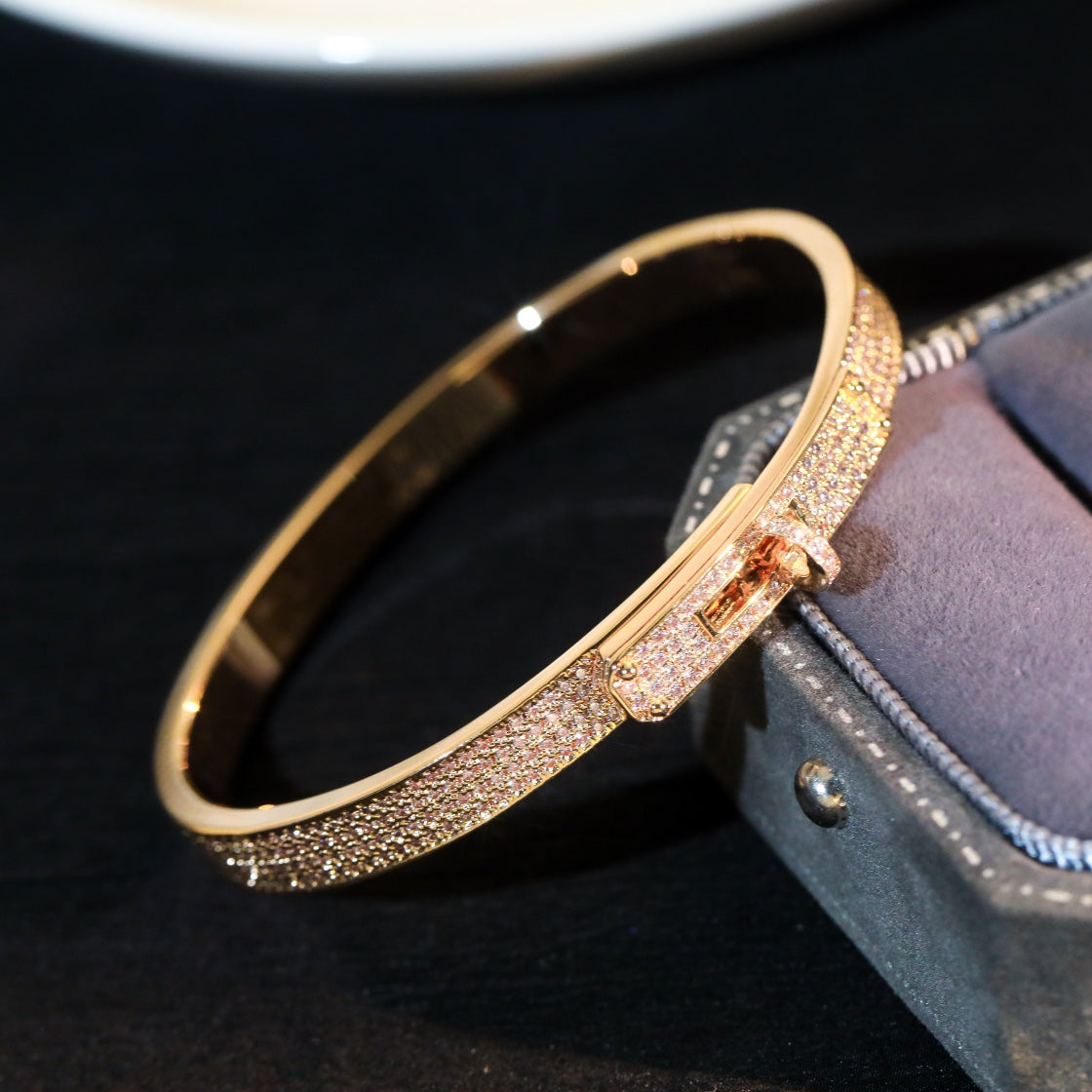 [✨ROSE💎]KELLY BRACELET DIAMOND PAVED
