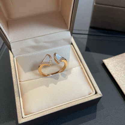 [✨ROSE💎]DREAM MOP DIAMOND OPEN RING