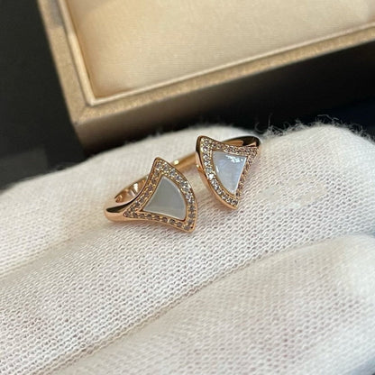 [✨ROSE💎]DREAM MOP DIAMOND OPEN RING