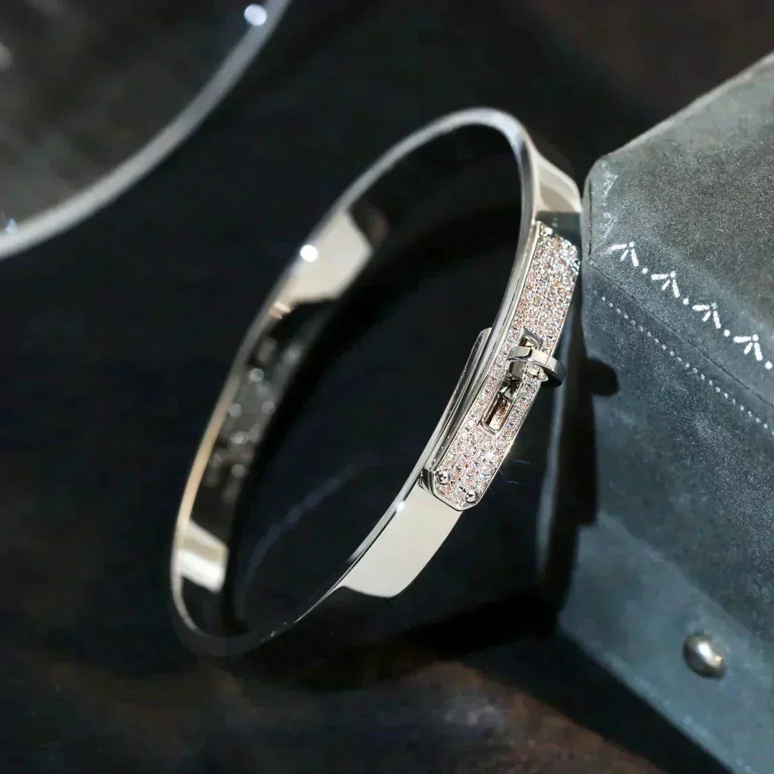 [✨ROSE💎]KELLY SILVER DIAMOND BRACELET