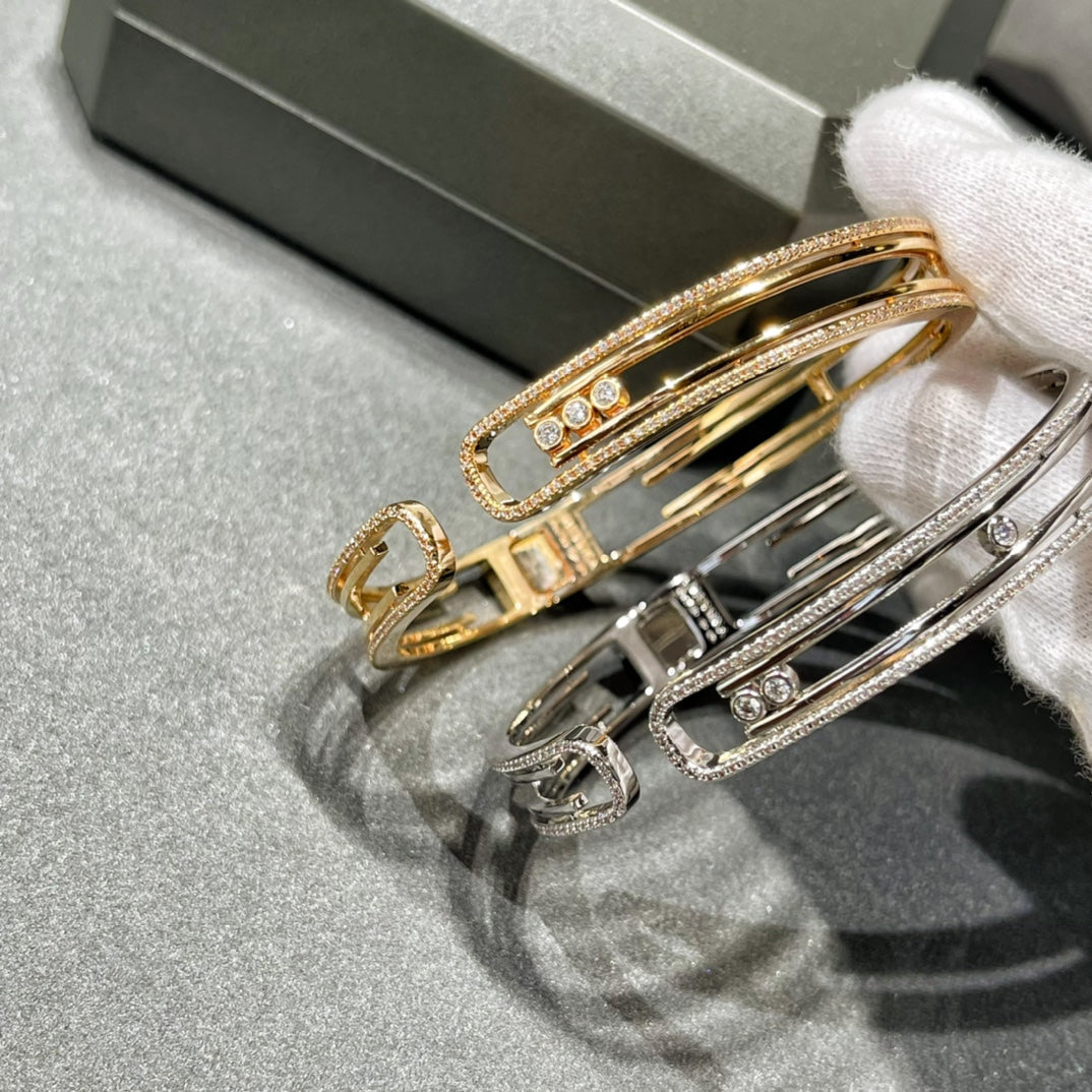 [✨ROSE💎]MOVE 10TH PAVED DIAMOND BRACELET