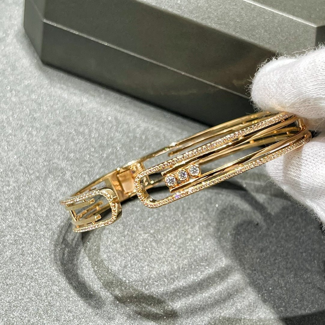 [✨ROSE💎]MOVE 10TH PAVED DIAMOND BRACELET