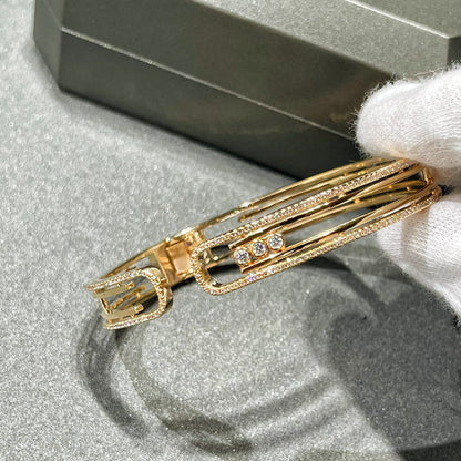 [✨ROSE💎]MOVE 10TH PAVED DIAMOND BRACELET