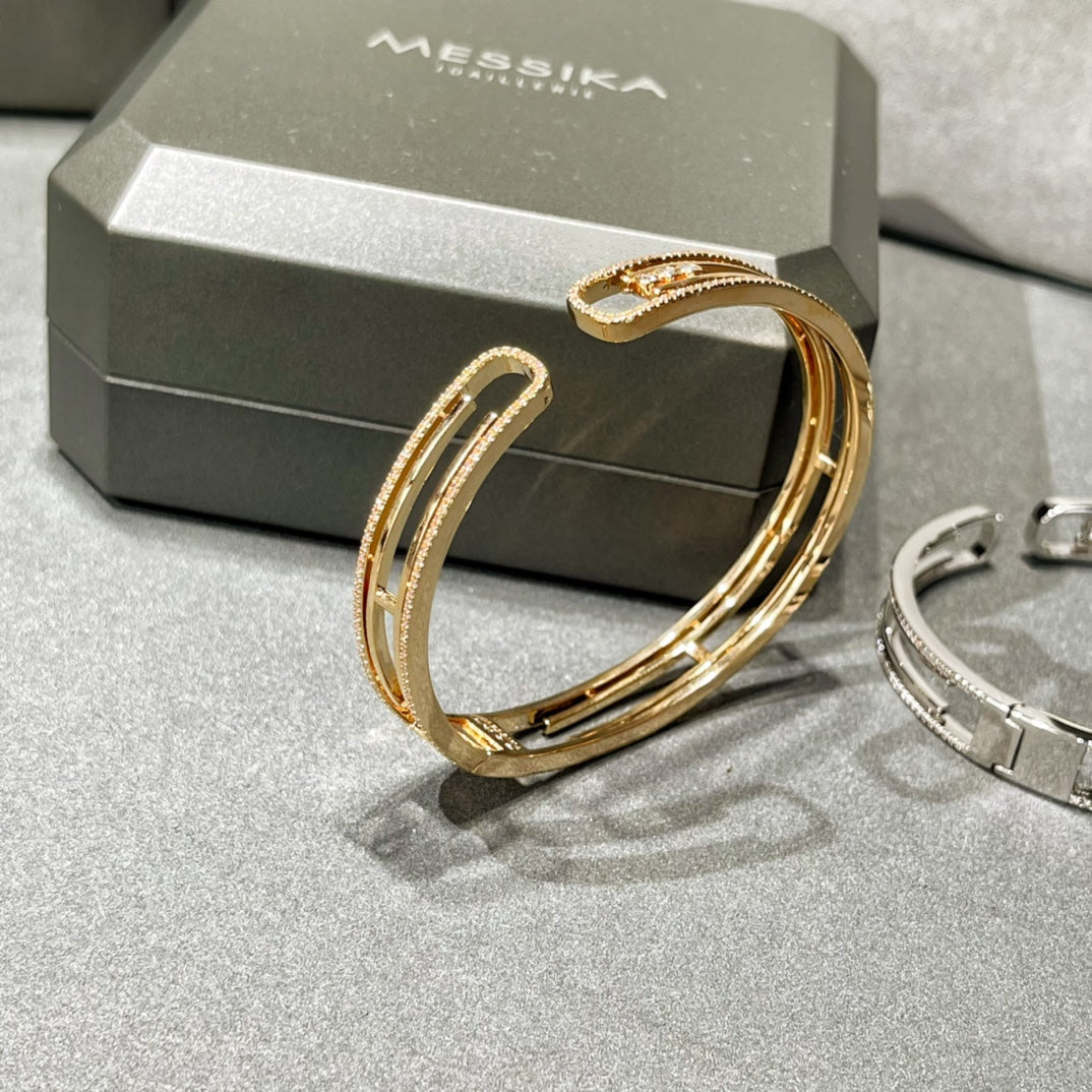[✨ROSE💎]MOVE 10TH PAVED DIAMOND BRACELET