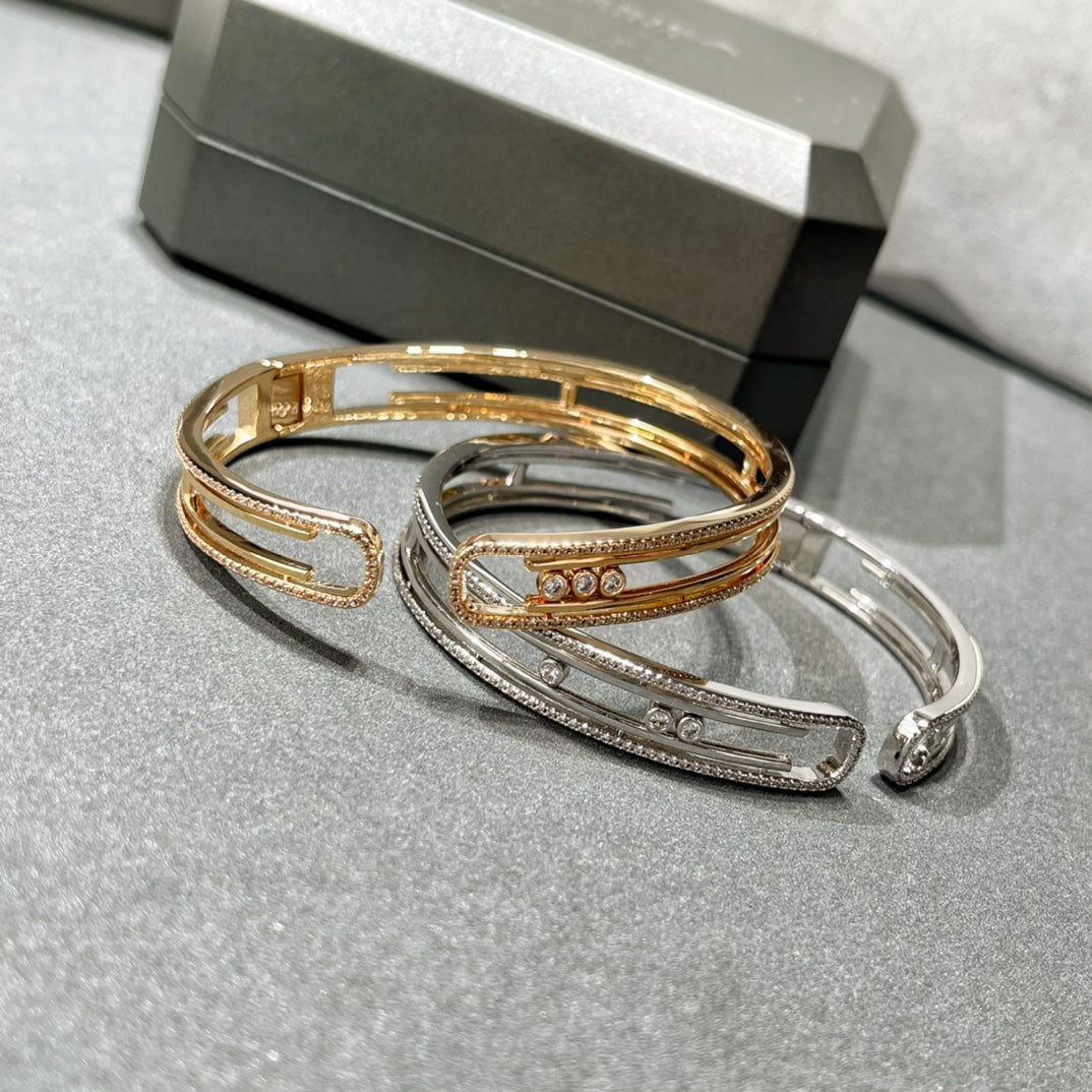 [✨ROSE💎]MOVE 10TH PAVED DIAMOND BRACELET
