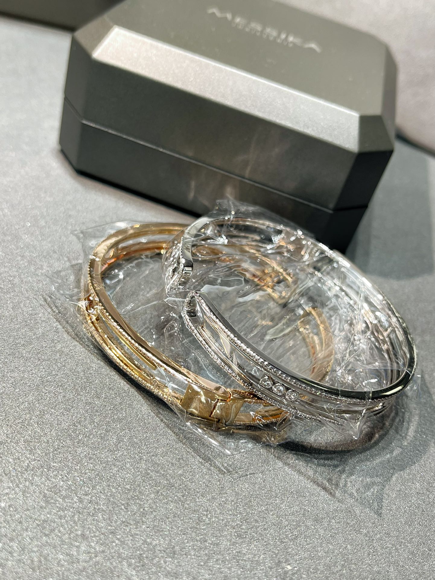 [✨ROSE💎]MOVE 10TH PAVED DIAMOND BRACELET