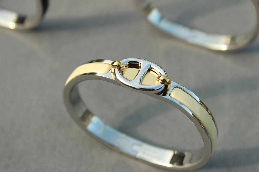 [✨ROSE💎]CLIC CHAINE SILVER BRACELET