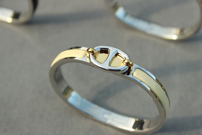 [✨ROSE💎]CLIC CHAINE SILVER BRACELET