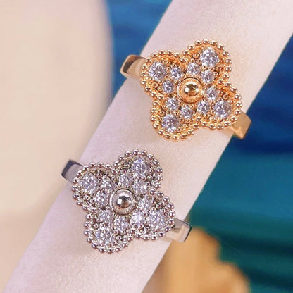 [✨ROSE💎]CLOVER DIAMOND RING