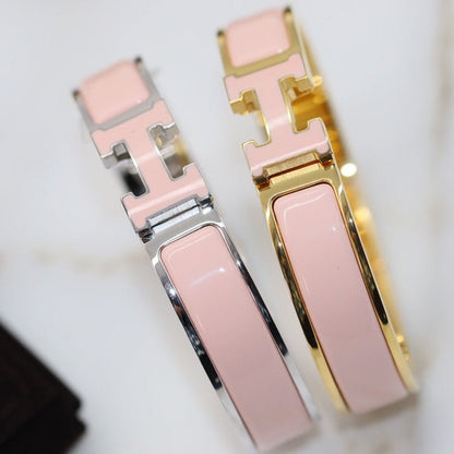 [✨ROSE💎]H BRACELET 12MM PINK