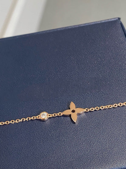 [✨ROSE💎]STAR DIAMOND PINK GOLD BRACELET