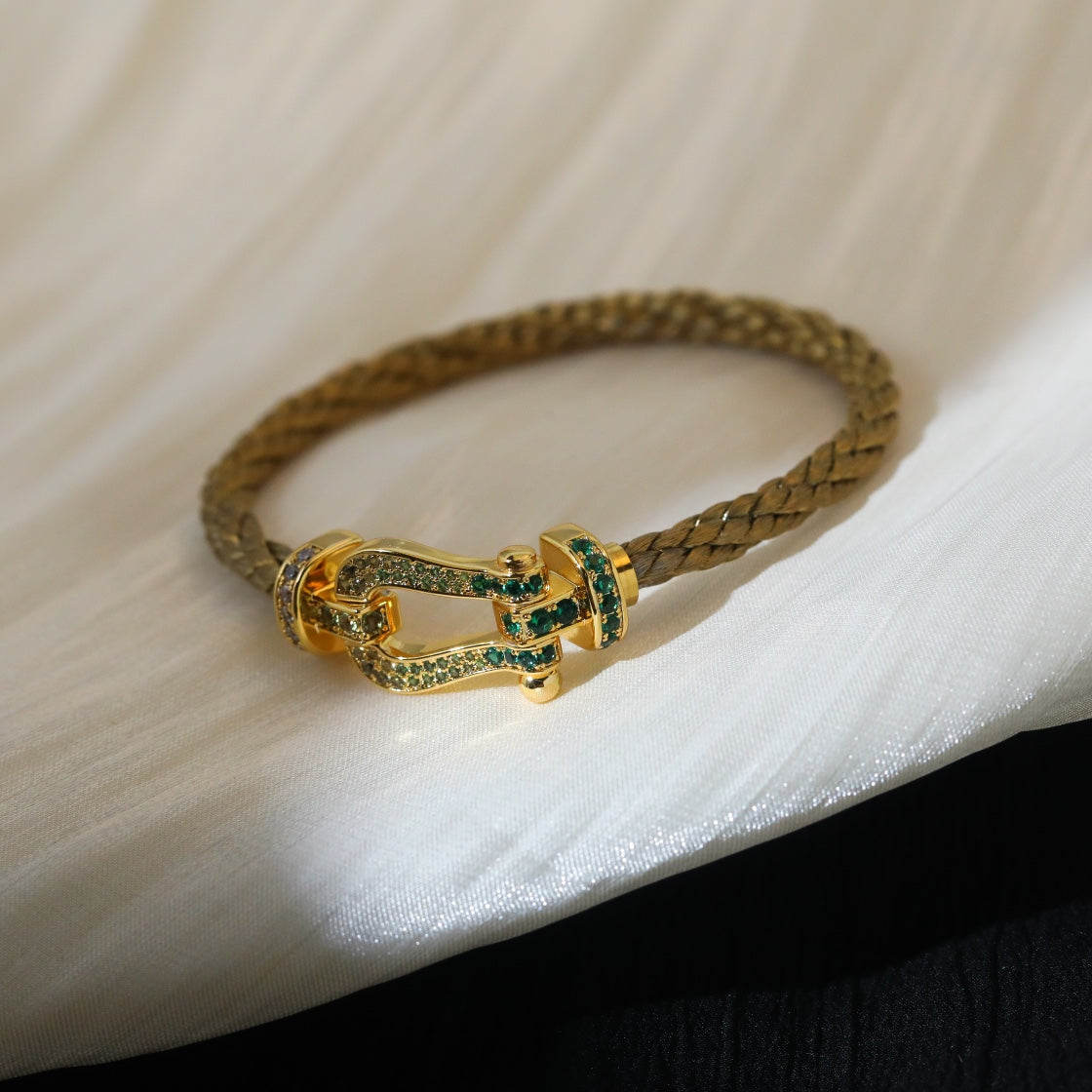[✨ROSE💎]FORCE 10 GOLD GREEN DIAMOND PAVED