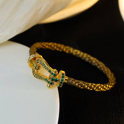 [✨ROSE💎]FORCE 10 GOLD GREEN DIAMOND PAVED