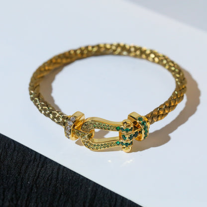 [✨ROSE💎]FORCE 10 GOLD GREEN DIAMOND PAVED