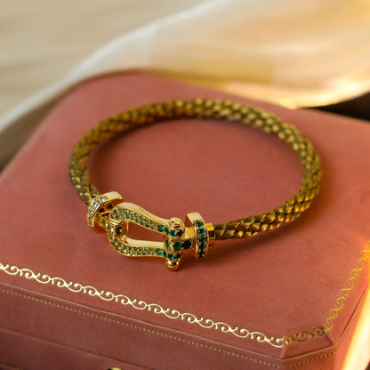 [✨ROSE💎]FORCE 10 GOLD GREEN DIAMOND PAVED