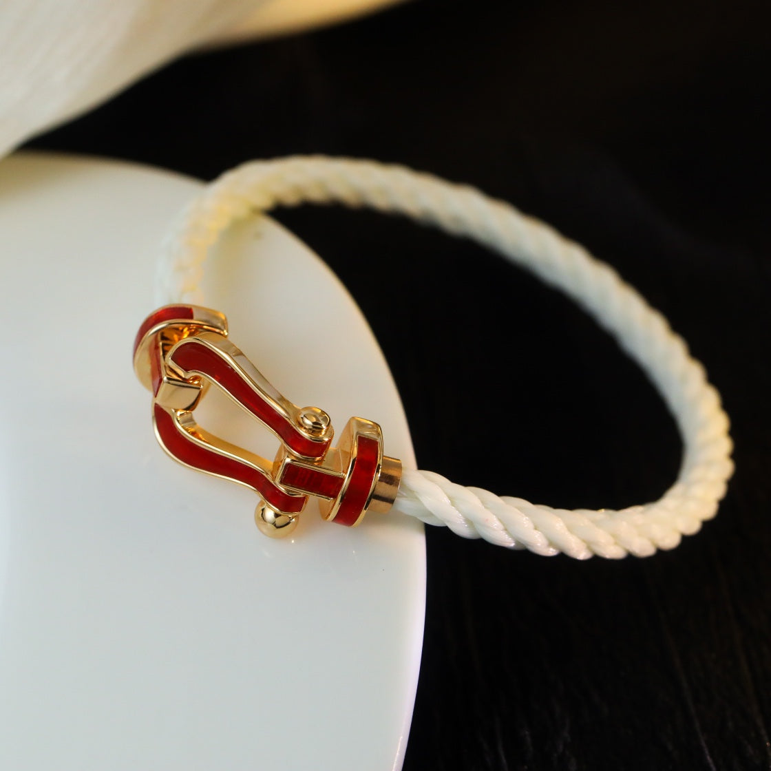 [✨ROSE💎]FORCE 10 WHITE TEXTILE DIAMOND PAVED