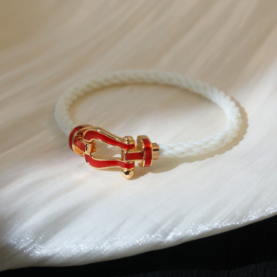 [✨ROSE💎]FORCE 10 WHITE TEXTILE DIAMOND PAVED