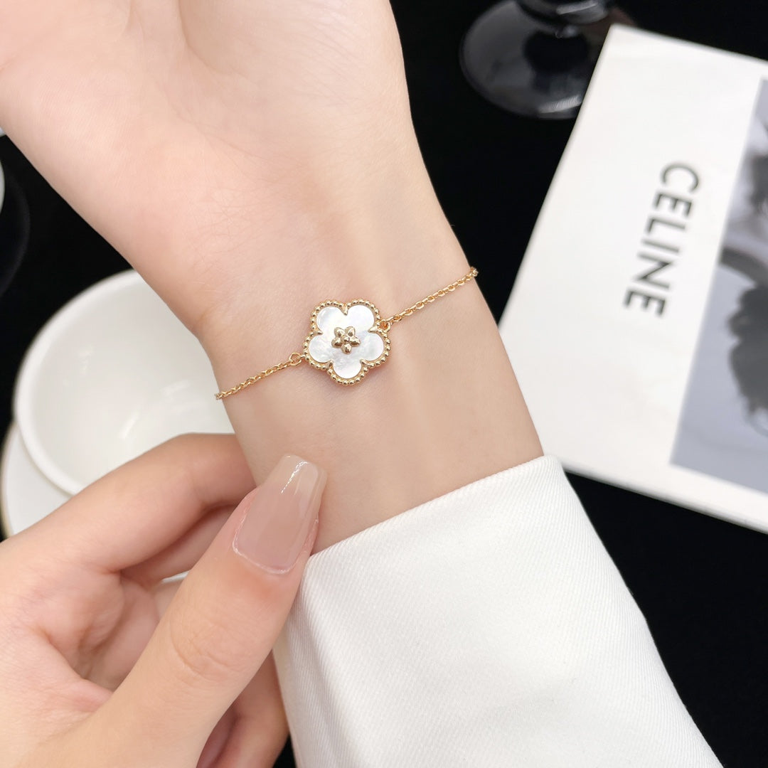 [✨ROSE💎]LUCKY SPRING ROSE GOLD MOP BRACELET
