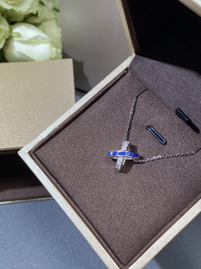 [✨ROSE💎]LIENS DIAMOND SILVER NECKLACE