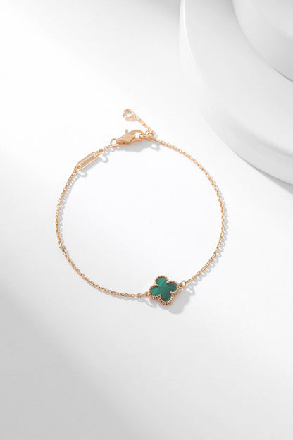[✨ROSE💎]CLOVER BRACELET MALACHITE 1 MOTIF
