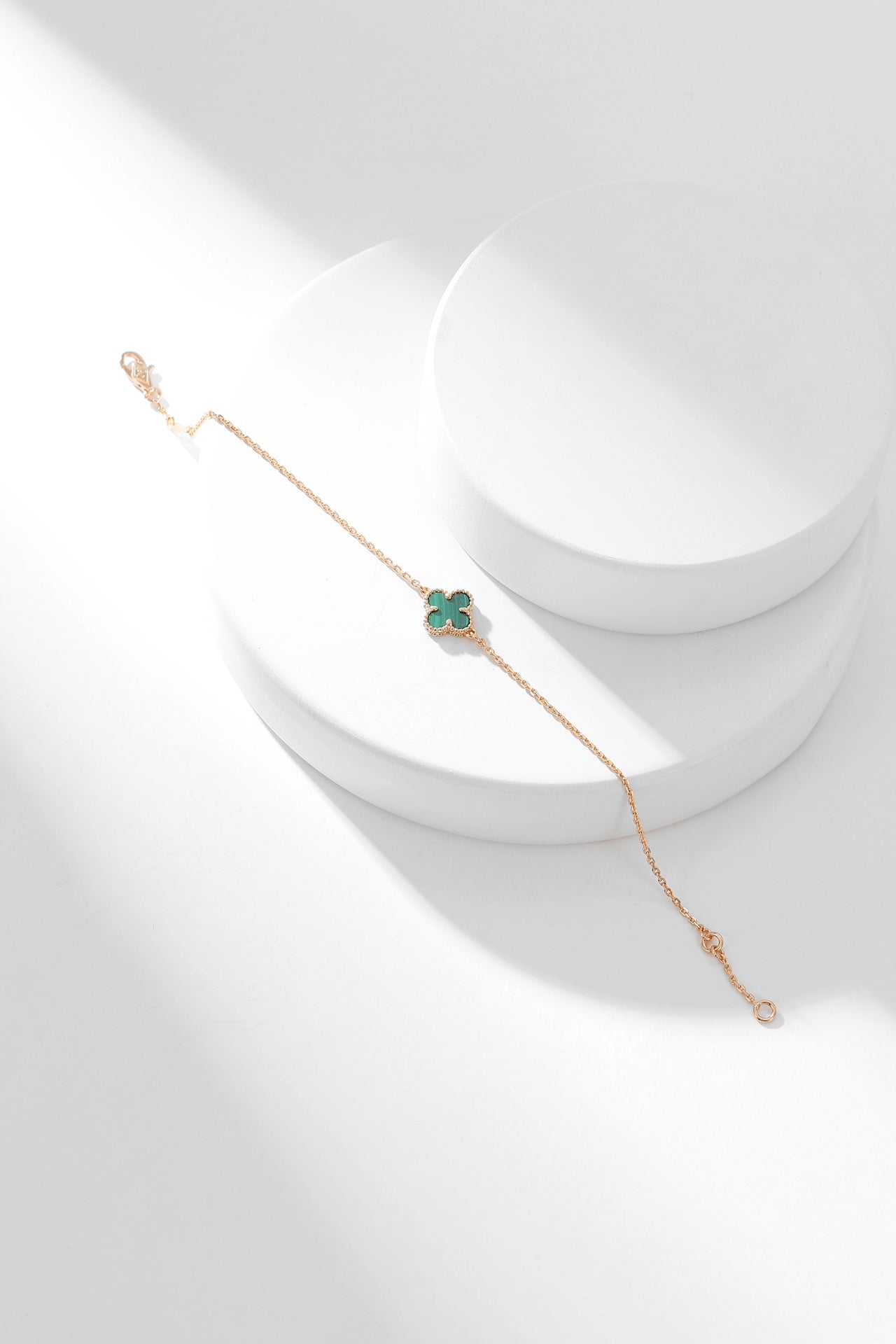 [✨ROSE💎]CLOVER BRACELET MALACHITE 1 MOTIF