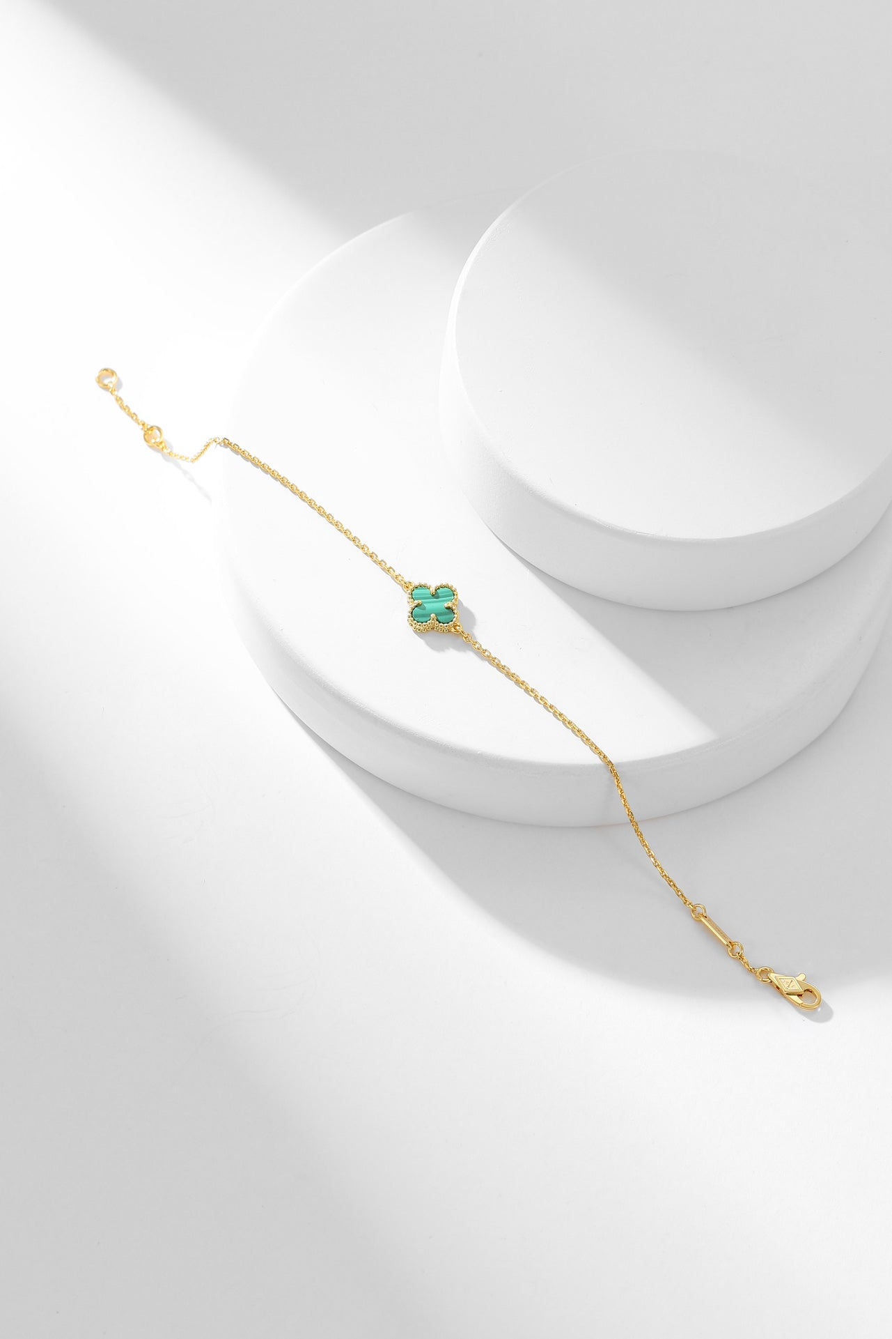 [✨ROSE💎]CLOVER BRACELET MALACHITE 1 MOTIF