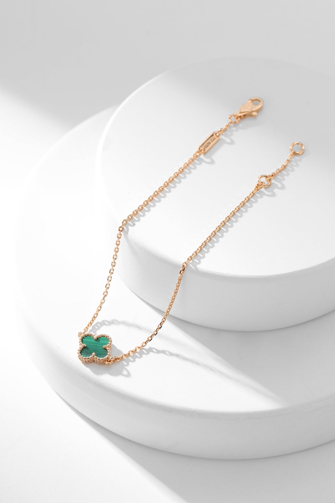 [✨ROSE💎]CLOVER BRACELET MALACHITE 1 MOTIF