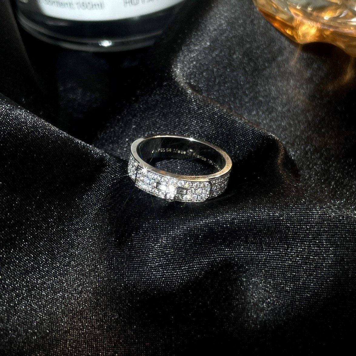 [✨ROSE💎]KELLY SILVER DIAMOND RING