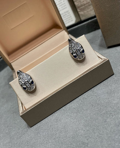 [✨ROSE💎]SERPENT DIAMOND STUD EARRINGS