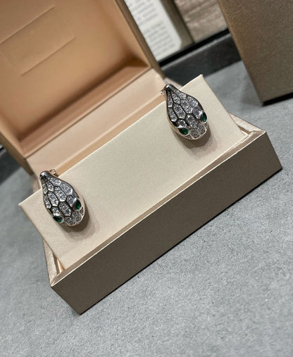 [✨ROSE💎]SERPENT DIAMOND STUD EARRINGS