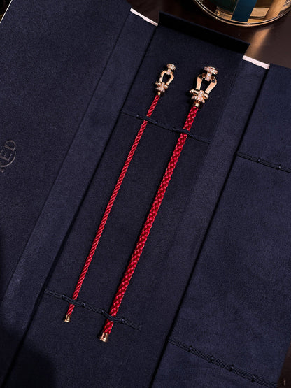 [✨ROSE💎]FORCE 10 HALF DIAMOND PINK GOLD RED CORDERI LARGE AND MEDIUM MODEL