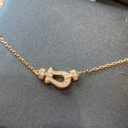 [✨ROSE💎]FORCE 10 DIAMOND PINK GOLD NECKLACE MINI MODEL