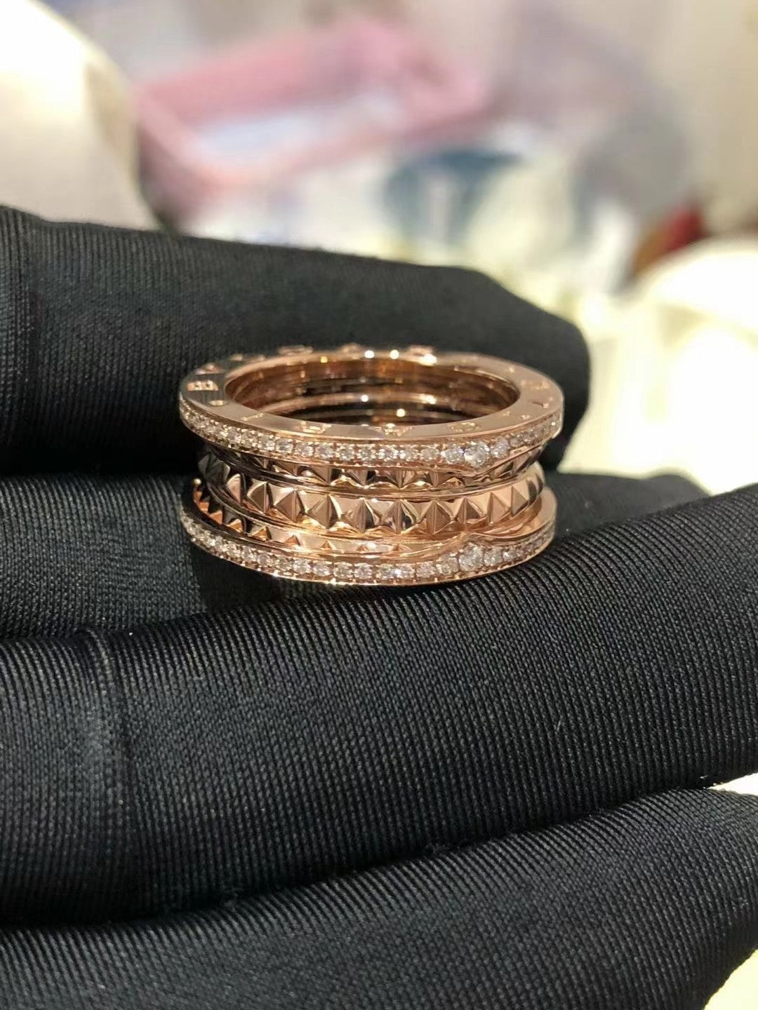 [✨ROSE💎]ZERO 1 ROCK DIAMOND PINK GOLD