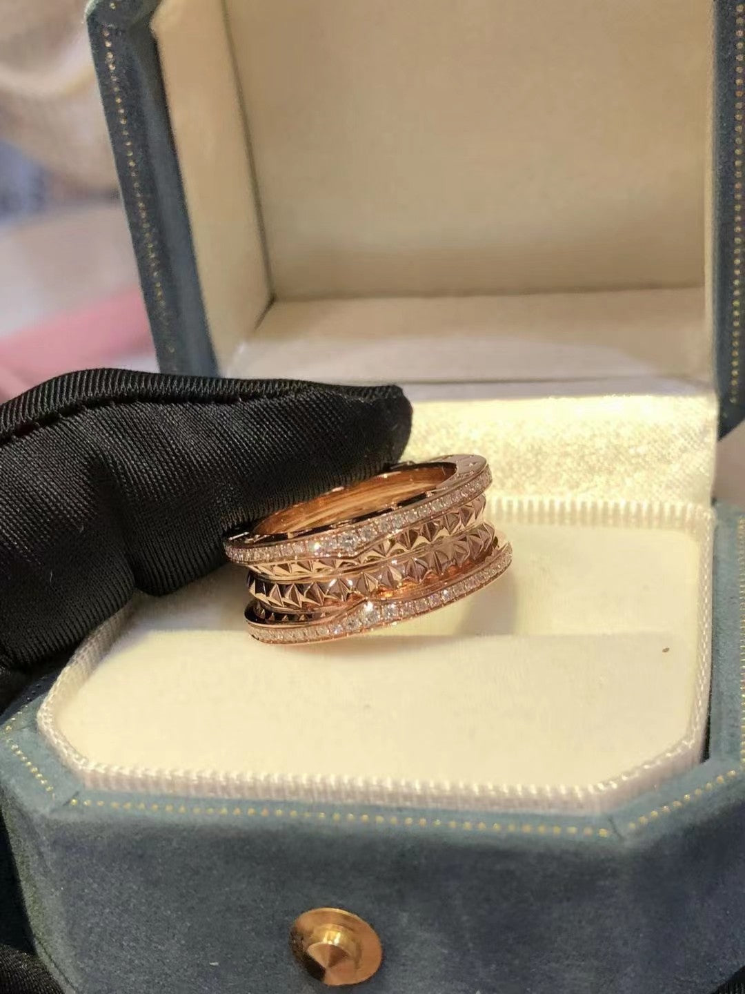 [✨ROSE💎]ZERO 1 ROCK DIAMOND PINK GOLD