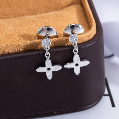 [✨ROSE💎]VIDYLLE SILVER DIAMOND MINI DROP EARRINGS