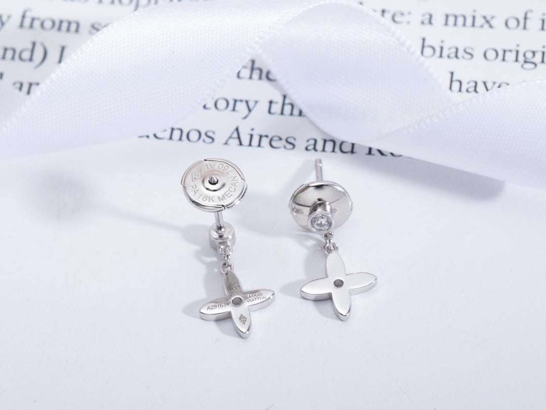 [✨ROSE💎]VIDYLLE SILVER DIAMOND MINI DROP EARRINGS