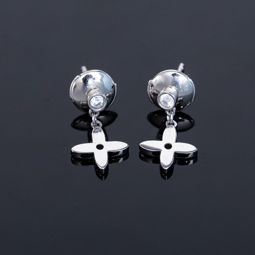 [✨ROSE💎]VIDYLLE SILVER DIAMOND MINI DROP EARRINGS