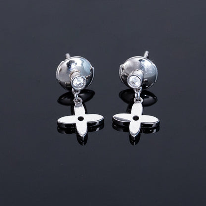 [✨ROSE💎]VIDYLLE SILVER DIAMOND MINI DROP EARRINGS