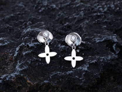 [✨ROSE💎]VIDYLLE SILVER DIAMOND MINI DROP EARRINGS