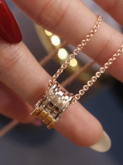 [✨ROSE💎]ZERO 1 PINK GOLD NECKLACE