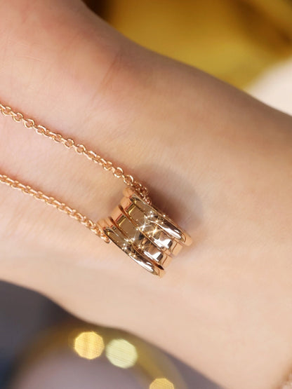 [✨ROSE💎]ZERO 1 PINK GOLD NECKLACE