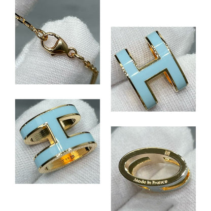 [✨ROSE💎]POP H SKY BLUE NECKLACE