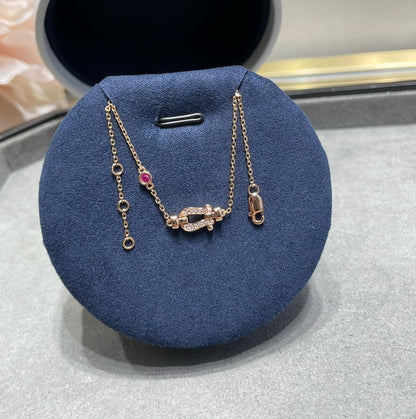 [✨ROSE💎]FORCE 10 DIAMOND CHAIN LINK PINK GOLD BRACELET