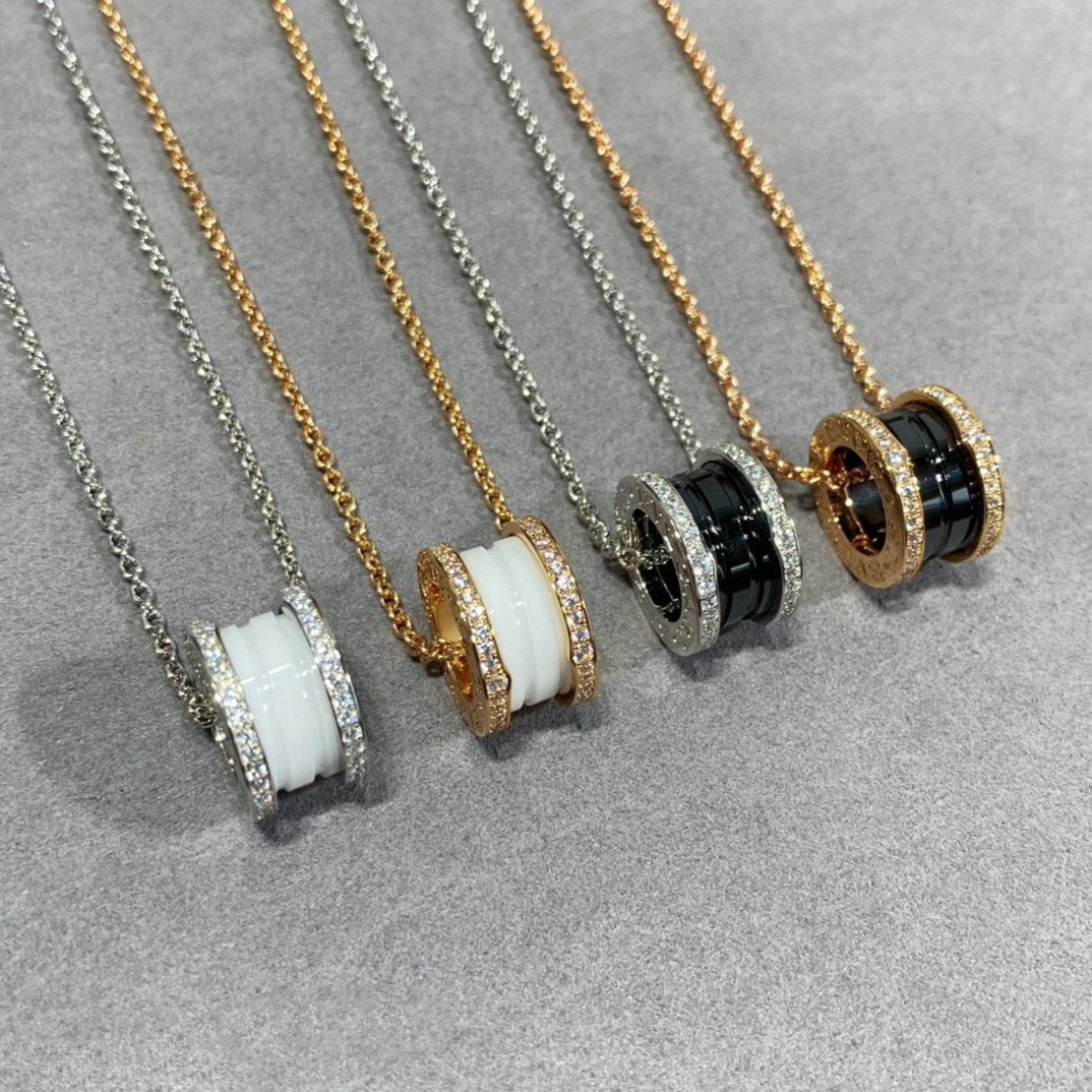 [✨ROSE💎]ZERO 1 DIAMOND CERAMIC NECKLACE