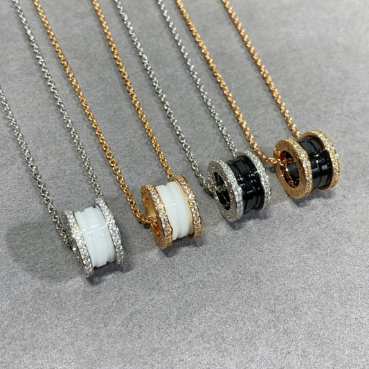 [✨ROSE💎]ZERO 1 DIAMOND CERAMIC NECKLACE