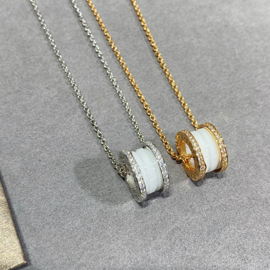 [✨ROSE💎]ZERO 1 DIAMOND CERAMIC NECKLACE