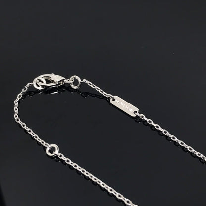 [✨ROSE💎]CLOVER PIETERSITE SILVER LONG NECKLACE